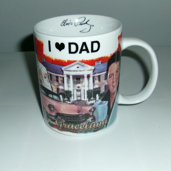 Elvis Other - Elvis Graceland Coffee Mug For Dad "NEW"